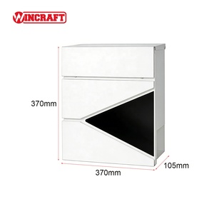 Boîte <span class=keywords><strong>aux</strong></span> <span class=keywords><strong>lettres</strong></span> moderne pour <span class=keywords><strong>porte</strong></span> d'entrée, cour arrière, maison, bureau, boîte <span class=keywords><strong>aux</strong></span> <span class=keywords><strong>lettres</strong></span> murale en métal - Product Image 5