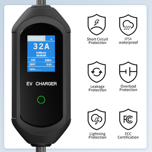 Chargeur de véhicule électrique portable OLINK, station de charge EV portable AC 7KW Type 2, design compact, câble de 5m - Product Image 6