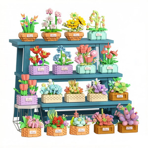 LELE BROTHER Set de Bloques de Construcción de Cestas de Flores (18 Estilos) - Product Image 1