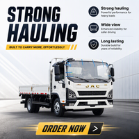 Camion léger JAC neuf de 5 tonnes, 4x2, 6 roues, conduite à gauche/droite, diesel, plateau plat, pour la livraison de marchandises