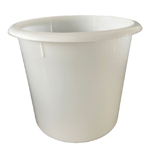 Injection molded PP white 4 liter disposable plastic paint packaging bucket