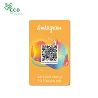13.56Mhz QR Code NFC PVC RFID Carte NTAG 215 Carte à puce pour les informations sur les médias sociaux Programmable