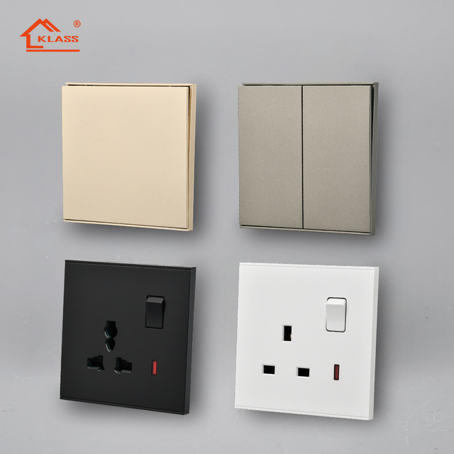 High Quality Customizable Wholesale 1Gang 2 Gang 1 Way 2Way Electronic Switch Lighting Electrical Wall Switch
