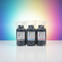 Encre UV pour broderie 3D CMYKWV 1000ml pour impression d'étiquettes 3D en TPU/autocollants brodés avec imprimante DTF UV 3D en relief