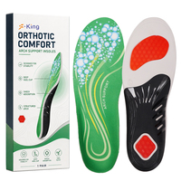 Semelles de sport de haute qualité avec soutien de la voûte plantaire, absorption des chocs, coussin de talon, inserts pour chaussures de course, semelles de soin des pieds, usine OEM