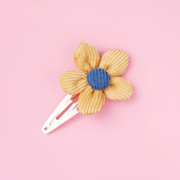 Jellyucat — épingles à cheveux en velours côtelé pour enfant, pinces, accessoires, adorables, en forme de fleur, BB, vente en gros, Europe