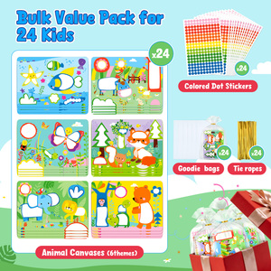 Joycat Giochi Educativi per la Prima Infanzia, Serie Animali, Kit di Adesivi Fai-da-Te per Arte e Artigianato, Giocattoli Educativi per Bambini - Product Image 2