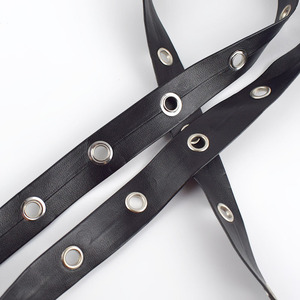 Deepeel Rd600 1/2Cm DIY Đinh Tán Punk Hip Hop Vành Đai Dây Thừng Vòng Gothic Đen PU Da Tổng Hợp Dây Cổ Áo Phụ Kiện - Product Image 1