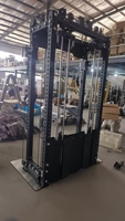 Machine multifonctionnelle de musculation avec poulie latérale, traction latérale et rangée basse, rack de squat pour usage domestique
