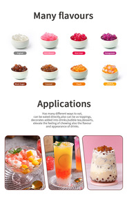 Popularin Fruit Tea Industry <span class=keywords><strong>Perles</strong></span> <span class=keywords><strong>de</strong></span> gelée <span class=keywords><strong>de</strong></span> <span class=keywords><strong>Konjac</strong></span> aromatisées aux fruits Boule <span class=keywords><strong>de</strong></span> cristal <span class=keywords><strong>de</strong></span> gelée - Product Image 6