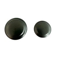 Poignée noire boutons d'armoires de cuisine en acier inoxydable poignée de meubles armoire commode tiroir boutons de porte boutons simples en alliage de Zinc
