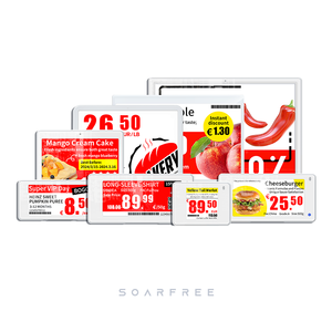 Soarfree 1.54 inch IP54 cửa hàng <span class=keywords><strong>b</strong></span>án lẻ không dây E Ink hiển thị kỹ thuật số giá tag ESL điện tử nhãn kệ cho siêu thị cửa hàng - Product Image 6