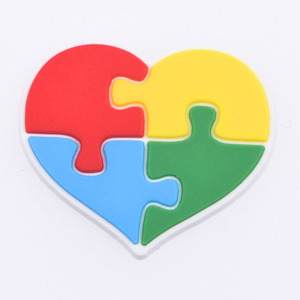 Accessori Decorativi per Scarpe all'Ingrosso, Charm per Scarpe Autismo per Bambini, Charm Arcobaleno Amico Sii Gentile per Decorazione Zoccoli - Product Image 3