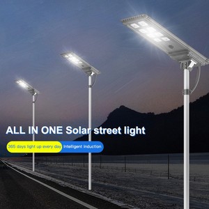 Lampadaires solaires LED de haute qualité, haute luminosité, promotionnels, en gros, pour extérieur, étanches IP66, 6000K, 120W - Product Image 1