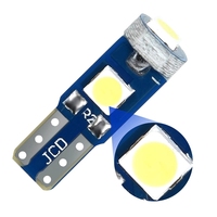 Bombilla LED T5 3SMD 3030 para Interior de coche, luces LED DC12V, Base de cuña, tablero, instrumento, indicador de aire acondicionado, piezas de luz