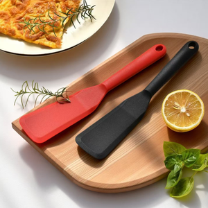 อุปกรณ์ครัวทนความร้อนขนาด 25.4*4.9 ซม. ตะหลิวซิลิโคนขนาดเล็กสำหรับทอดไข่และปลา พร้อมด้ามจับยาว ไม่ติดกระทะ - Product Image 2