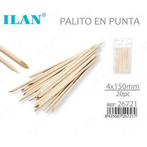 Ilan Palito En Punta 4x150mm Colore Naturale 20pz - Product Image 1
