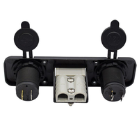 12V Çakmaklık Soket Paneli, Çift USB Şarj Cihazı 5V 2.1A, Araba Tekne Kamyon Karavan için Gömme Montaj