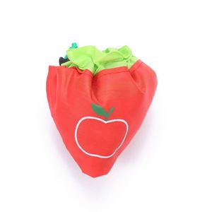 Sacs de courses pliables à motif fraise, sacs écologiques promotionnels portables, sacs fourre-tout réutilisables personnalisables avec logo pour cadeaux et rangement - Product Image 3