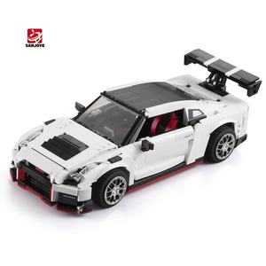 SJY-C61020W GTR R35 Sport Racing Car DIY Technical <b>Building</b> Block Bricks RC Car Educational <b>Toys</b> for Kids Children - Product Image 1