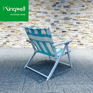 Mobilier de patio imperméable chaise d'extérieur portable en aluminium chaise de plage en maille pour piscine de <span class=keywords><strong>jardin</strong></span> <span class=keywords><strong>avec</strong></span> accoudoir réglable - Product Image 4