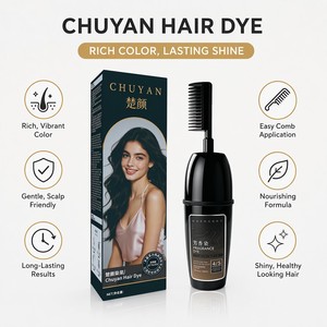 Custom Logo OEM Hair Color Cream Jet Black 100ml Fragrance Dye Factory Direct Wholesale Hot Sale - Product Image 1