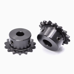 Yimihelong Pignon à 2 points 04C 10/11/12/13/14/15/16/17 Engrenage industriel en acier au carbone S45C Noir standard - Product Image 4