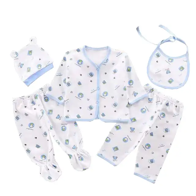 ギフトボックス5個0-3ヶ月新生児綿パジャマセットベビー服セット