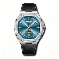 Montres mécaniques analogiques pour hommes OEM ODM avec logo personnalisé, luxe, Miyota 8205, boîtier carré de 41 mm, verre saphir, montre décontractée automatique