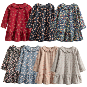 DC Brand Vestidos Niñas 2-7 Años Algodón Lana Falda Manga Larga Ropa Niña Invierno - Product Image 1