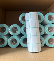 Rollo de Etiquetas Rectangulares Termosensibles para Supermercado, Etiqueta Adhesiva Térmica de Triple Protección con Código de Barras Grande, Fuerte Adhesión