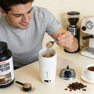 Tasse de mélange Portable USB Rechargeable électrique automatique <span class=keywords><strong>Bingo</strong></span> légumes jus de fruits outils fabricant café protéine agitation tasse - Product Image 4