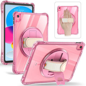 حافظة تابلت متينة ومضادة للصدمات لجهاز آيباد الجيل 11/10 مقاس 10.9 بوصة، غطاء شديد التحمل مع حامل وحزام للكتف واليد - Product Image 4