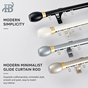 <span class=keywords><strong>Tringle</strong></span> à rideaux moderne minimaliste en alliage d'aluminium de 6,7 m à glissement silencieux, accessoires de <span class=keywords><strong>rail</strong></span> de rideau, poulie décorative de tête de <span class=keywords><strong>tringle</strong></span> – Vente en gros - Product Image 5