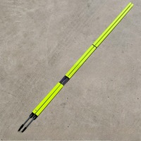 Bâtons d'entraînement de football réglables-Piquets de sol à ressort de 180cm pour agilité et dribbles de football