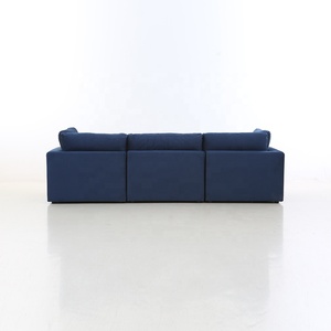 Bleu marine 3 pièces canapé canapé confortable modulaire personnalisé sectionnel qui vient en morceaux - Product Image 5