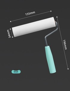Rouleau de <span class=keywords><strong>peinture</strong></span> à éponge haute densité remplaçable pour la <span class=keywords><strong>peinture</strong></span> artistique et la décoration murale, avec poignée ergonomique, 4 pouces - Product Image 6