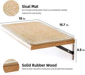 أثاث حديث على شكل قطة, أثاث عصري على شكل قطة ، يستخدم في التسلق ، يستخدم في أرفف حائط مختلفة الأشكال بأرجوحة للقطط - Product Image 3