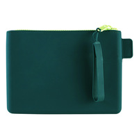 Pochette de maquillage personnalisée de haute qualité en gel de silice, fermeture à glissière, motif de dessin animé, imperméable, portable, pour les voyages