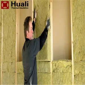 Waterproof Loft Insulation Green Mineral Wool rock wool roll batts