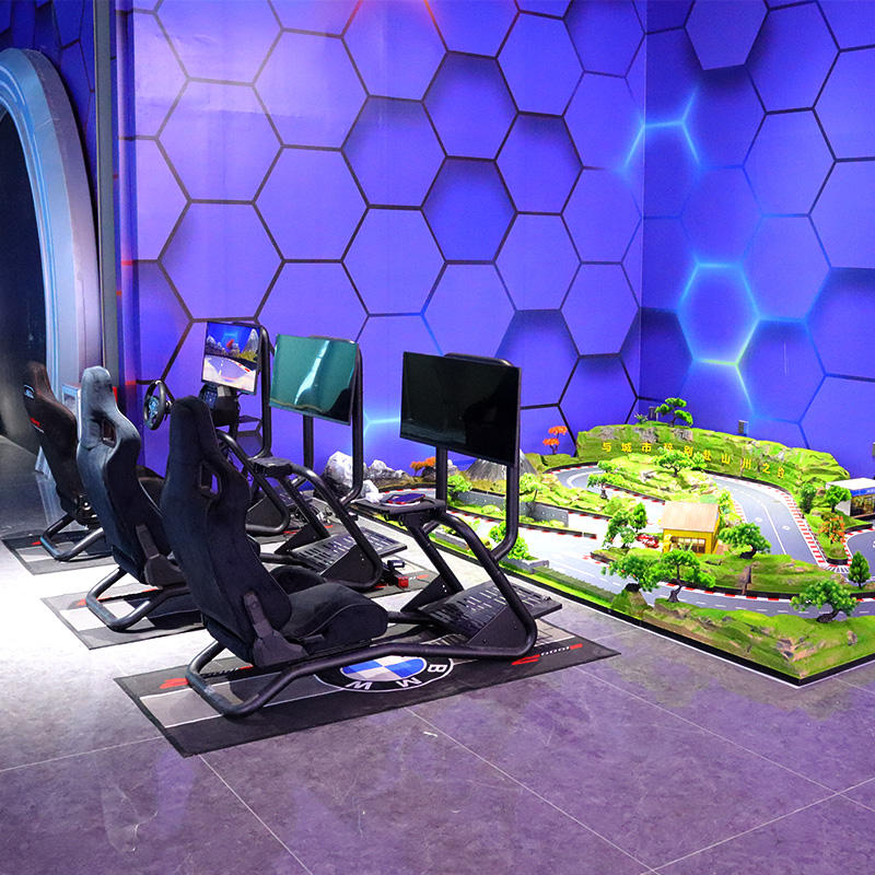 Multiplayer Racing Simulator Cockpit Interactive Miniature Track Arcade ...