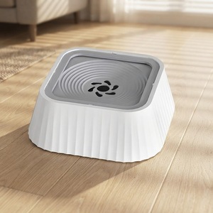 Bol d'eau anti-déversement pour chien, disque flottant anti-éclaboussures, fontaine pour animaux de compagnie, distributeur d'eau à alimentation lente sans goutte pour chiens et chats - Product Image 1
