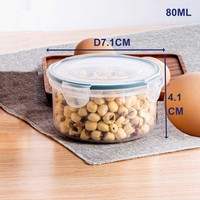 Congélateur à emporter 80ml Mini récipient à sauce soja au poisson avec couvercles Restauration Récipients à sauce aux épices en plastique sans Bpa Lot de 4