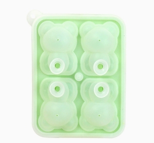 3D Bärenform Eiswürfelformen 4-Loch Große Spaßige Formen Eiswürfelformen - Product Image 2
