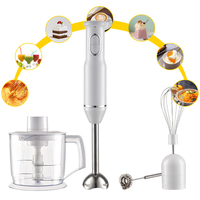 Mixeur Plongeant Électrique Multifonctionnel 600W à Bouton Poussoir, Appareil de Cuisine Personnalisé pour la Maison
