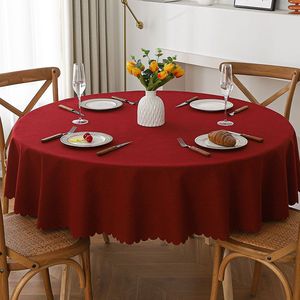 2025 Trending Polyester Round Custom Party Wedding Waterproof Oil-proof Tablecover With TPU Coated <strong>Table</strong> Cloths For Events - Product Image 4