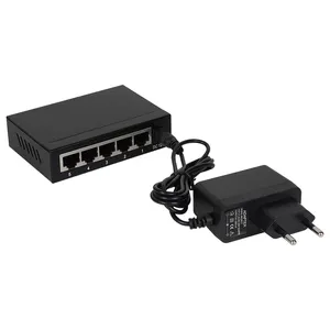 OEM Customized Network Switch 5*10/100M RJ45 IEEE802.3af/at PoE Extender Active 100Mbps 5 Port for IP camera VLAN Support
