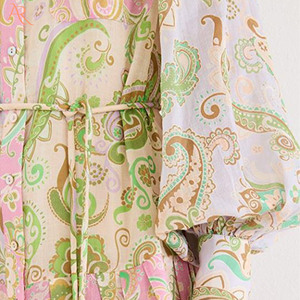 เสื้อเชิ้ตผูกเชือกเย็บสไตล์วันหยุด,เดรสกระโปรงแขนยาวทรงหลวม - Product Image 5