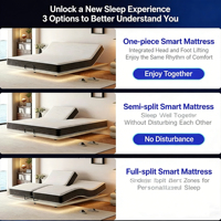 Matelas électrique intelligent de luxe à sections séparées, levage entièrement automatique, massage par vibration, zéro gravité pour chambres à coucher