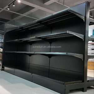 Scaffalatura per Negozi con Pannello Posteriore Solido a Prezzo di Fabbrica, Sistema di Organizzazione Regolabile in Acciaio per Minimarket - Product Image 1